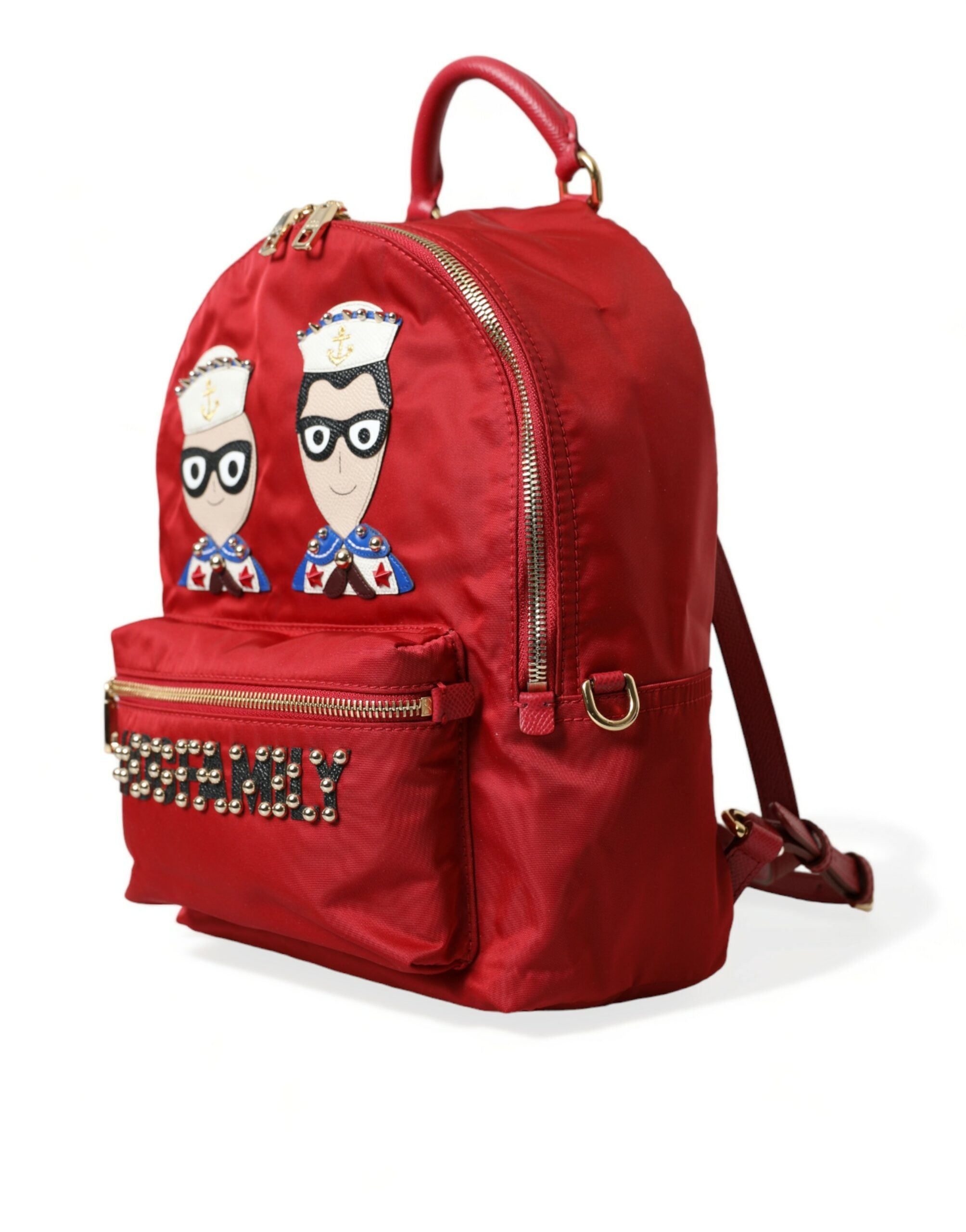 Dolce & Gabbana Red #DGFAMILY Embellished Backpack VULCANO Bag - Zeiniez