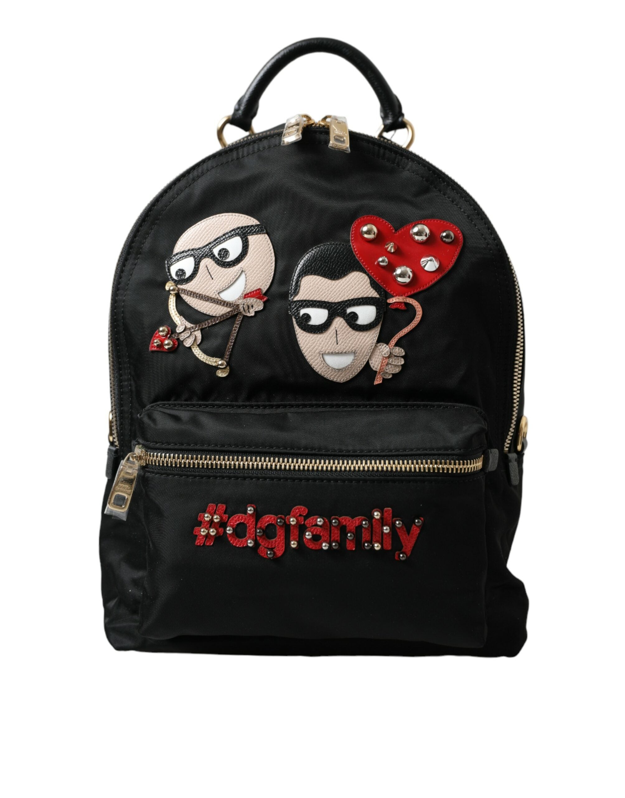 Dolce & Gabbana Black #DGFAMILY Embellished Backpack VULCANO Bag - Zeiniez