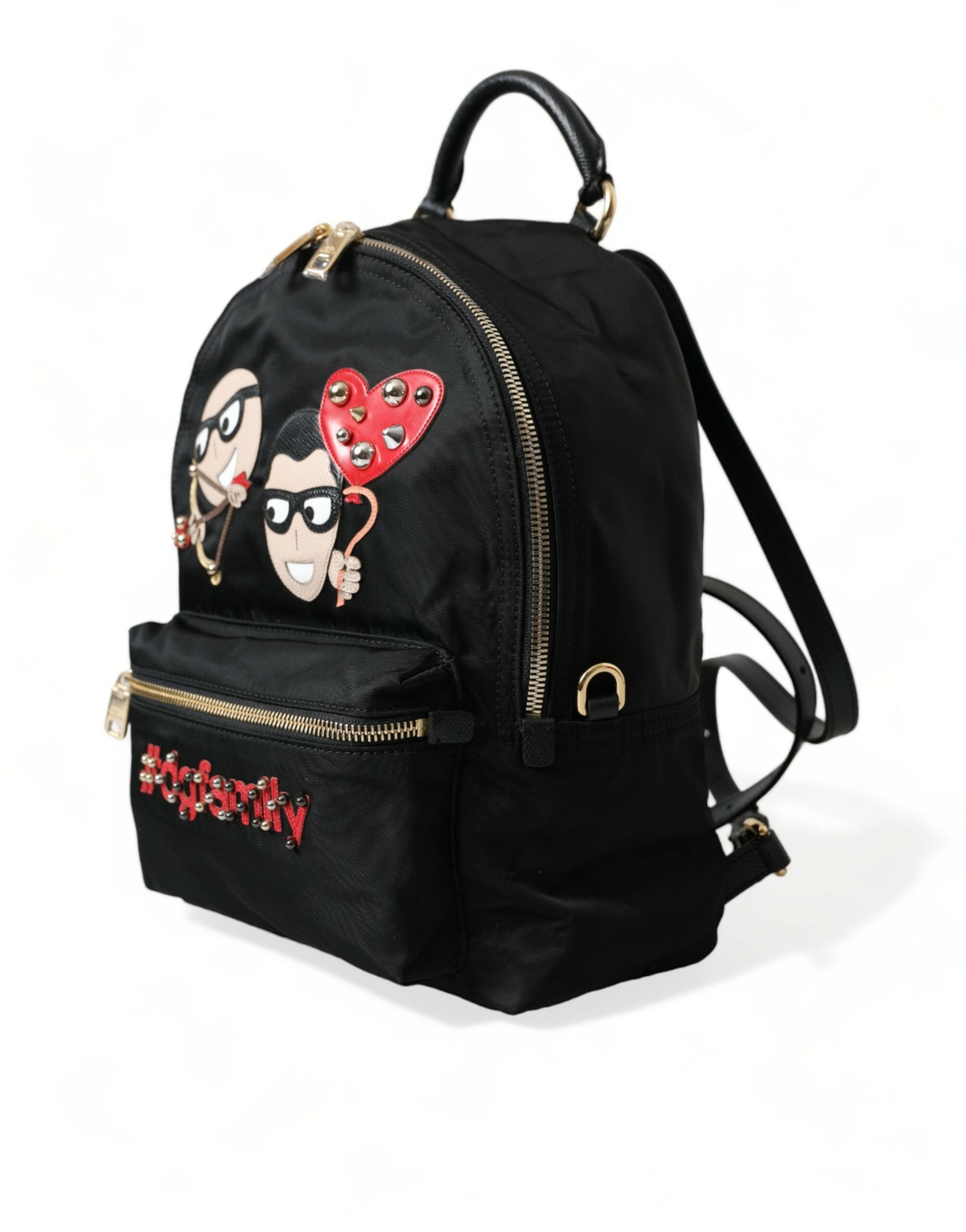 Dolce & Gabbana Black #DGFAMILY Embellished Backpack VULCANO Bag - Zeiniez