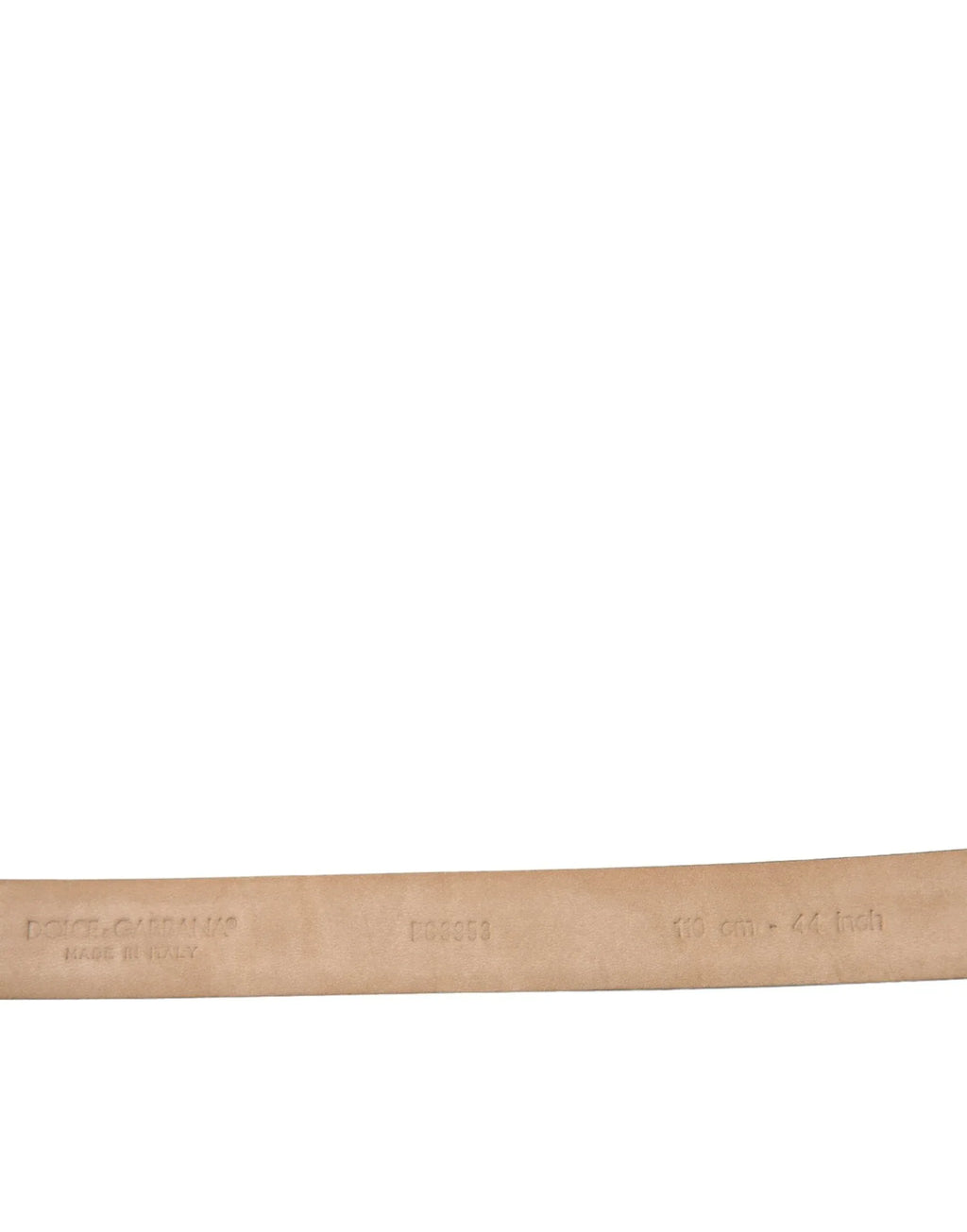 Dolce & Gabbana Dark Brown Leather Silver Metal Buckle Belt - Zeiniez