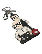 Dolce & Gabbana Leather Dominico Stefano #DGFAMILY Logo Badge Keychain - Zeiniez