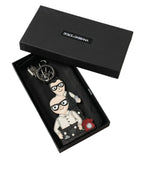 Dolce & Gabbana Leather Dominico Stefano #DGFAMILY Logo Badge Keychain - Zeiniez