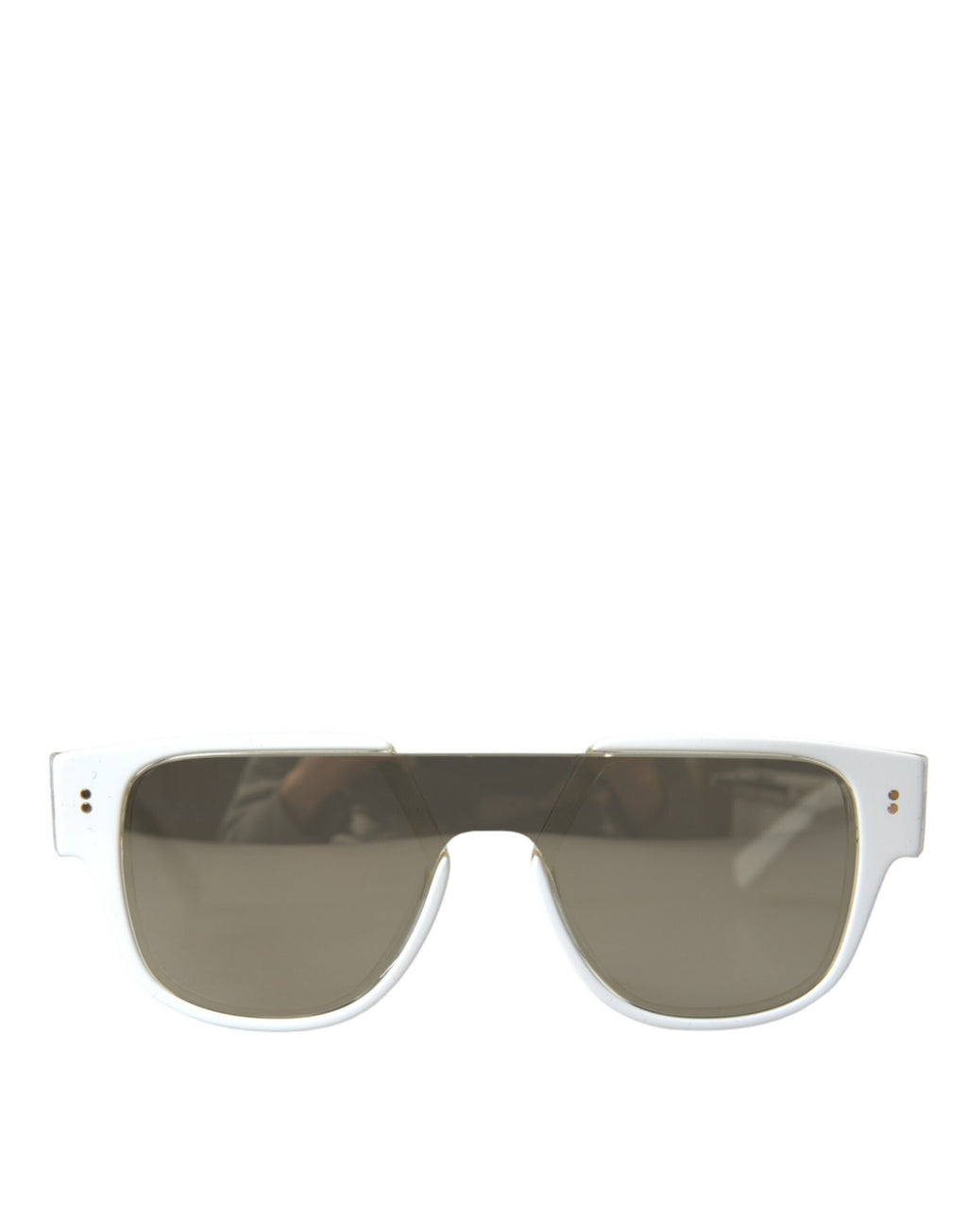 Dolce & Gabbana White Acetate Mirror Lenses DG4356 Sunglasses - Zeiniez