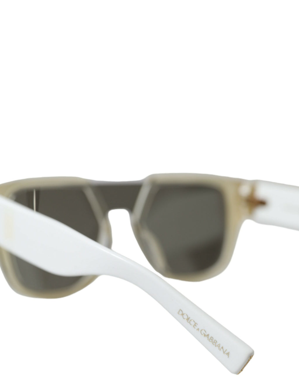 Dolce & Gabbana White Acetate Mirror Lenses DG4356 Sunglasses - Zeiniez