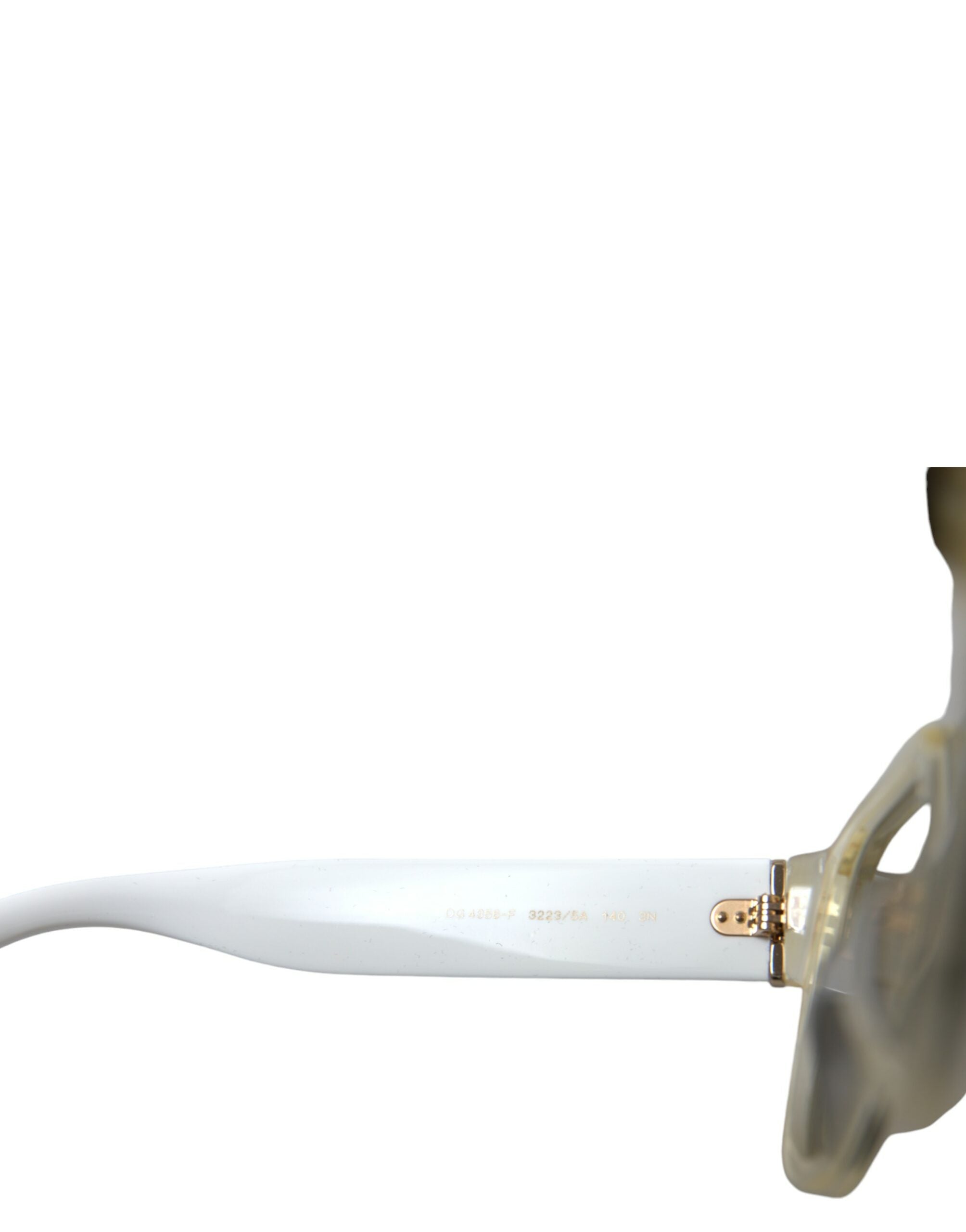 Dolce & Gabbana White Acetate Mirror Lenses DG4356 Sunglasses - Zeiniez