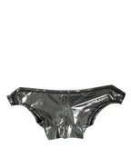 Dolce & Gabbana Silver Polyester Stretch Top - Zeiniez