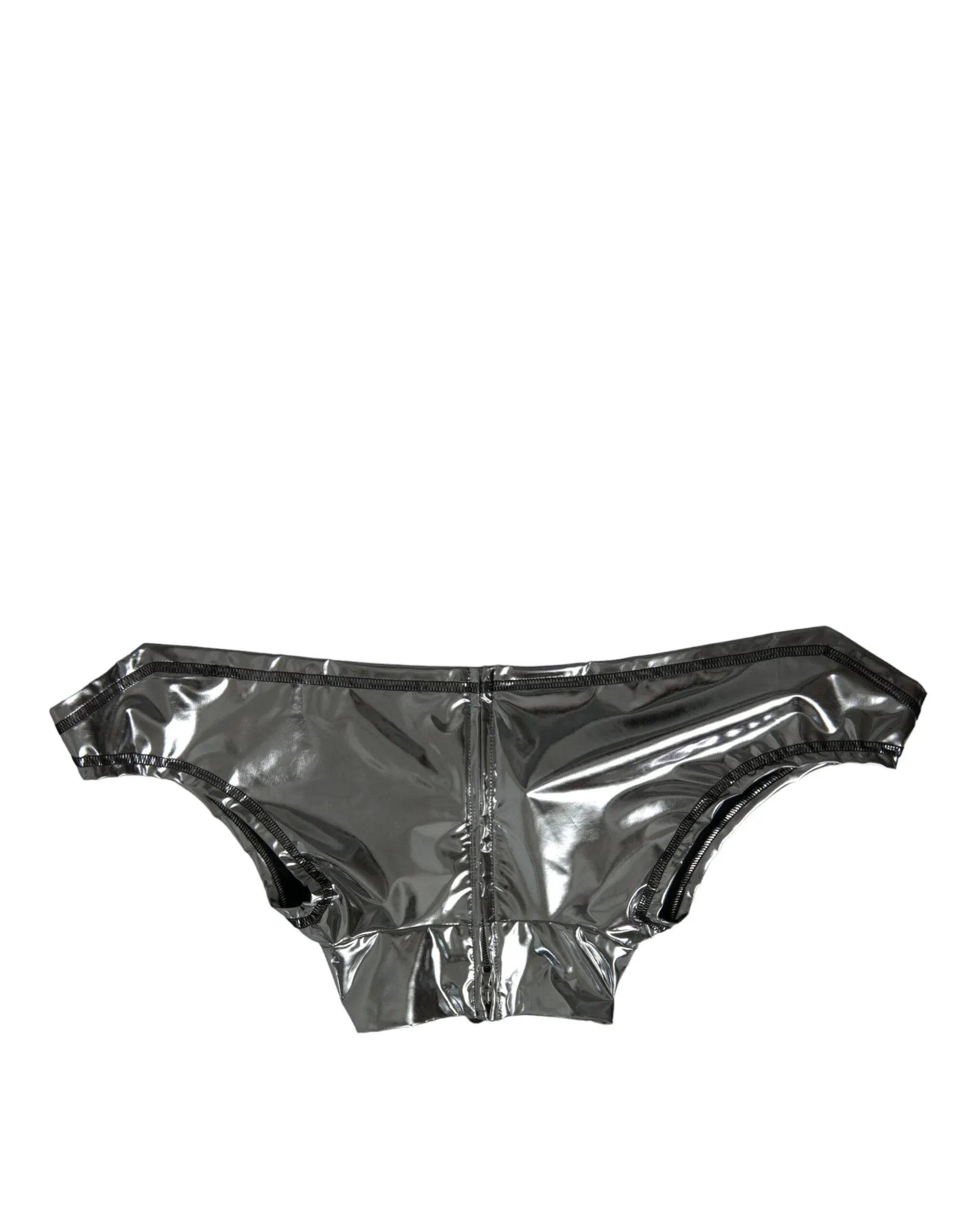 Dolce & Gabbana Silver Polyester Stretch Top - Zeiniez