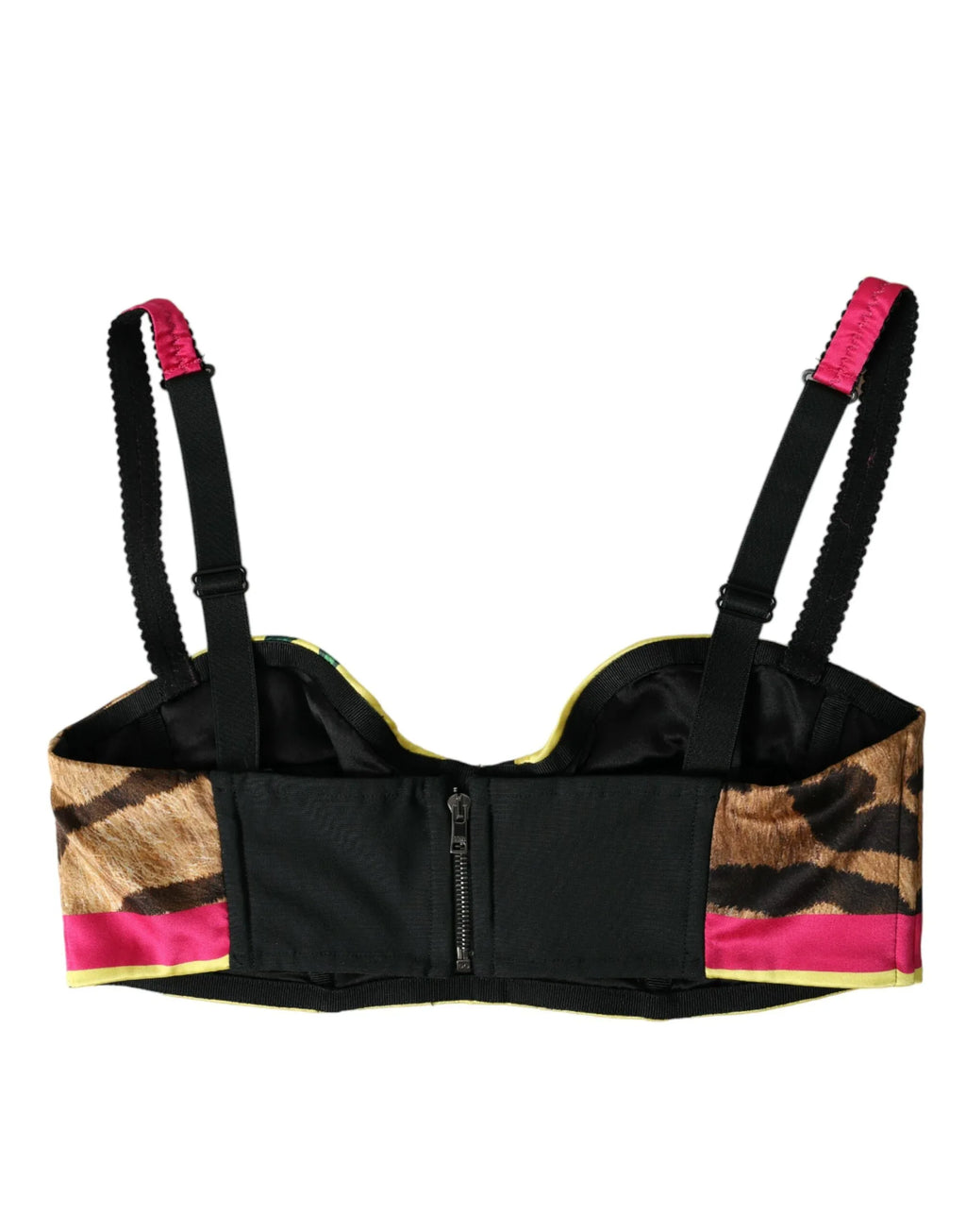 Dolce & Gabbana Multicolor Floral Sleeveless Bustier Crop Top - Zeiniez