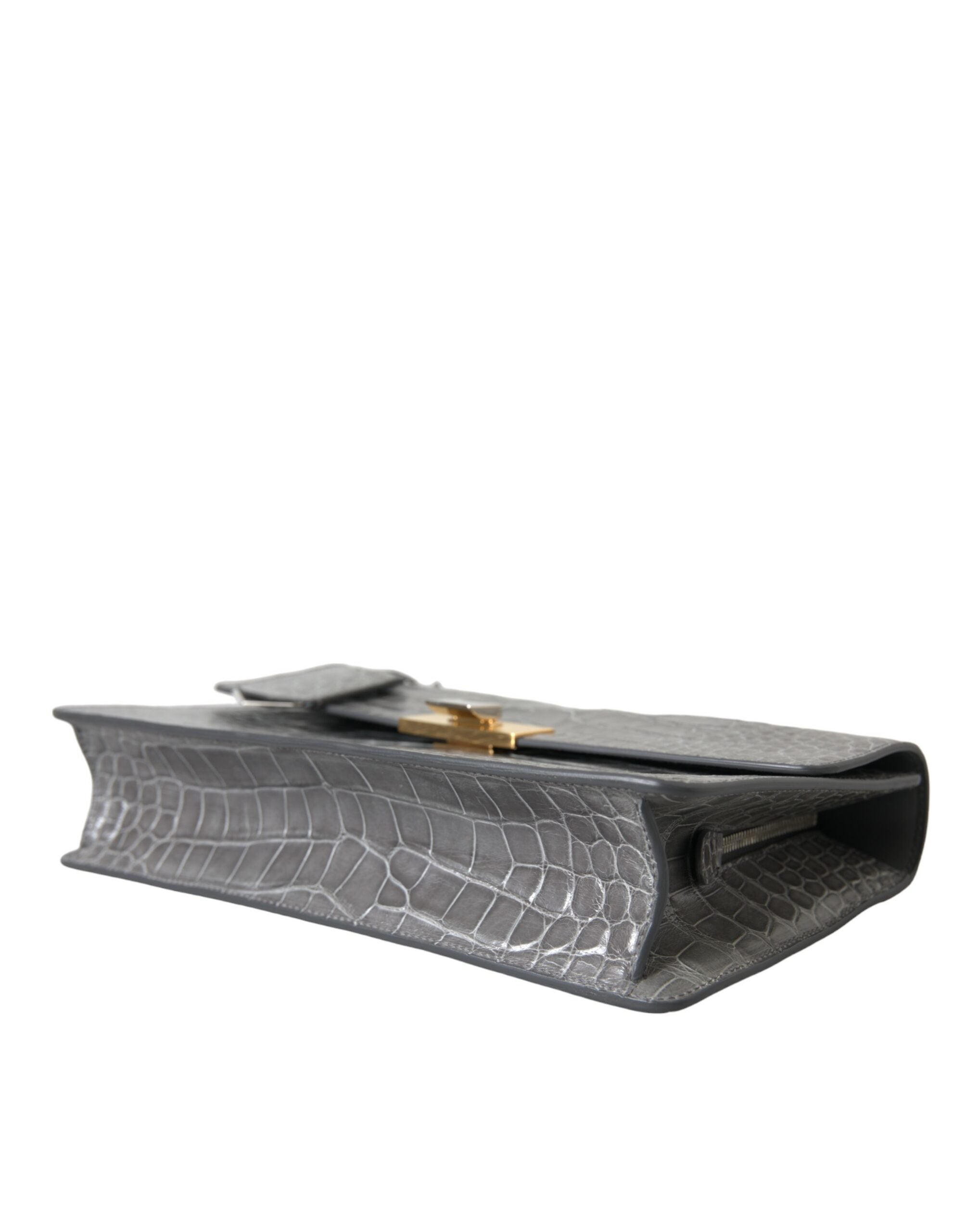 Balenciaga Gray Exotic Leather Medium Shoulder Hand Purse Bag - Zeiniez