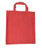 Prada Red Jersey Fabric Logo Shoulder Shopping Tote Bag - Zeiniez