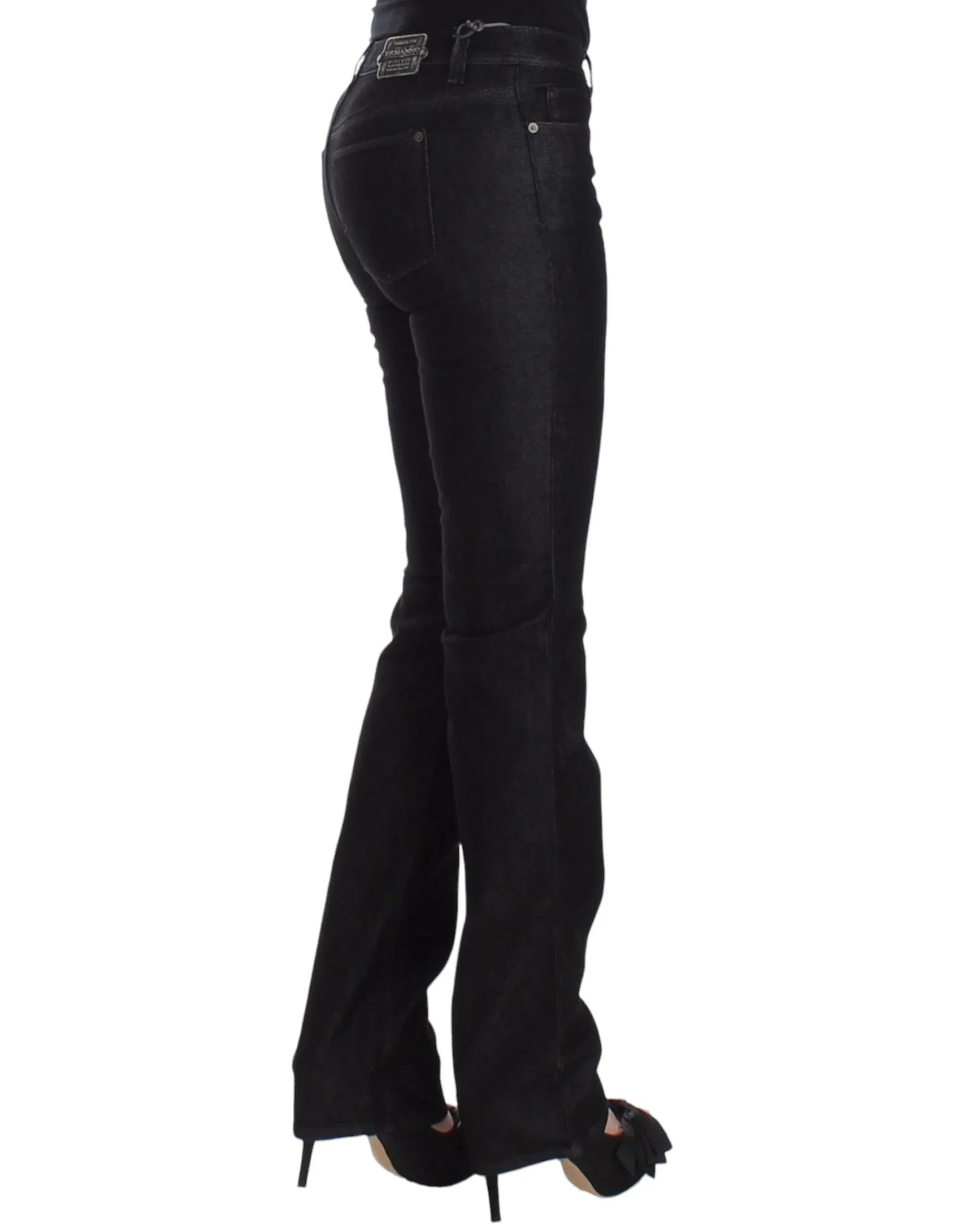 Ermanno Scervino Black Slim Jeans Denim Pants Skinny Leg Stretch - Zeiniez