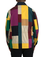 Dolce & Gabbana Multicolor Patchwork Cotton Collared Jacket - Zeiniez