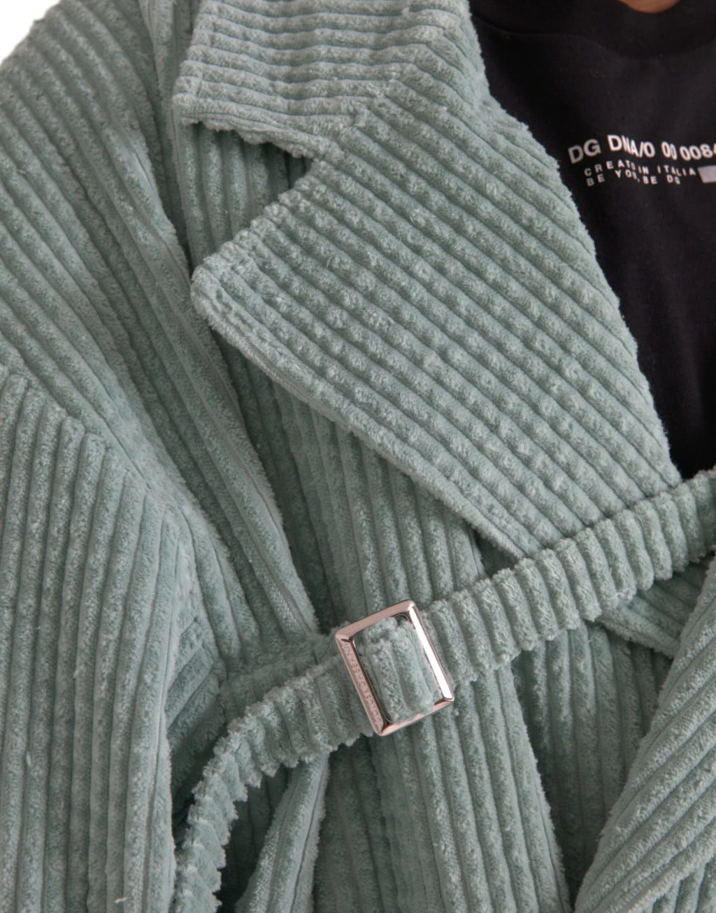 Dolce & Gabbana Blue Double Breasted Corduroy Cotton Jacket - Zeiniez