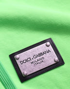 Dolce & Gabbana Neon Green Hooded Full Zip Top Sweater - Zeiniez