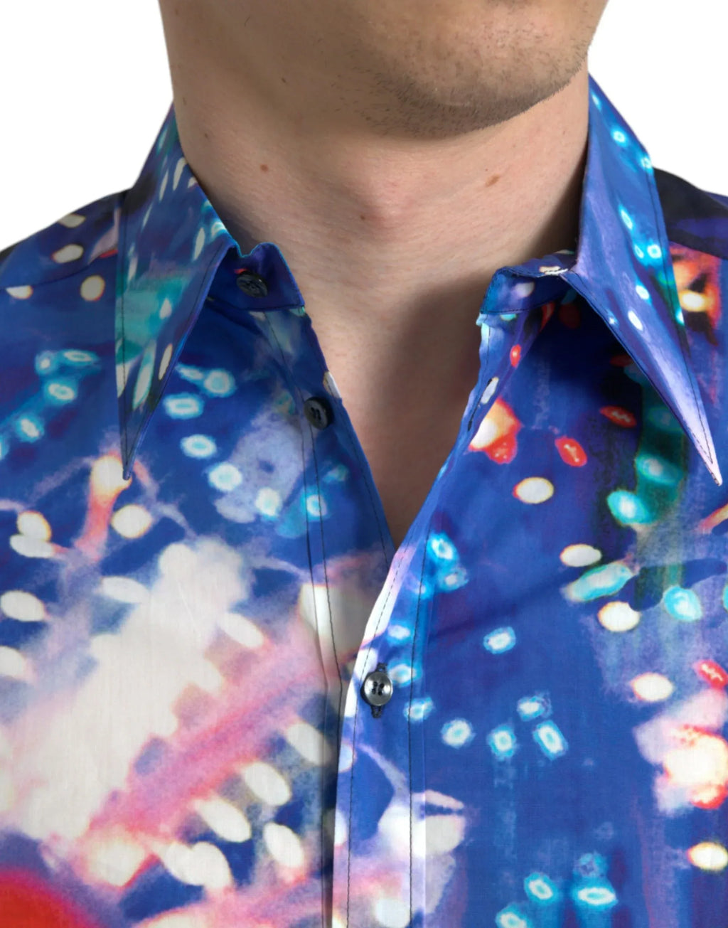 Dolce & Gabbana Multicolor Luminarie Slim MARTINI Shirt - Zeiniez