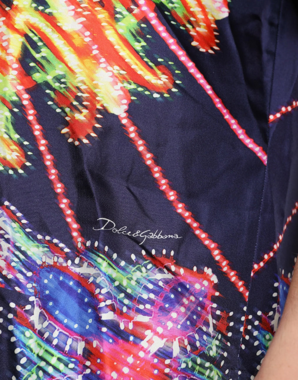 Dolce & Gabbana Multicolor Luminarie Silk Casual Shirt - Zeiniez