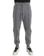 Dolce & Gabbana Gray Cotton Jogger Skinny Sweatpants Pants - Zeiniez