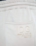 Dolce & Gabbana Off White Viscose Cargo Jogger Sweatpants Pants - Zeiniez