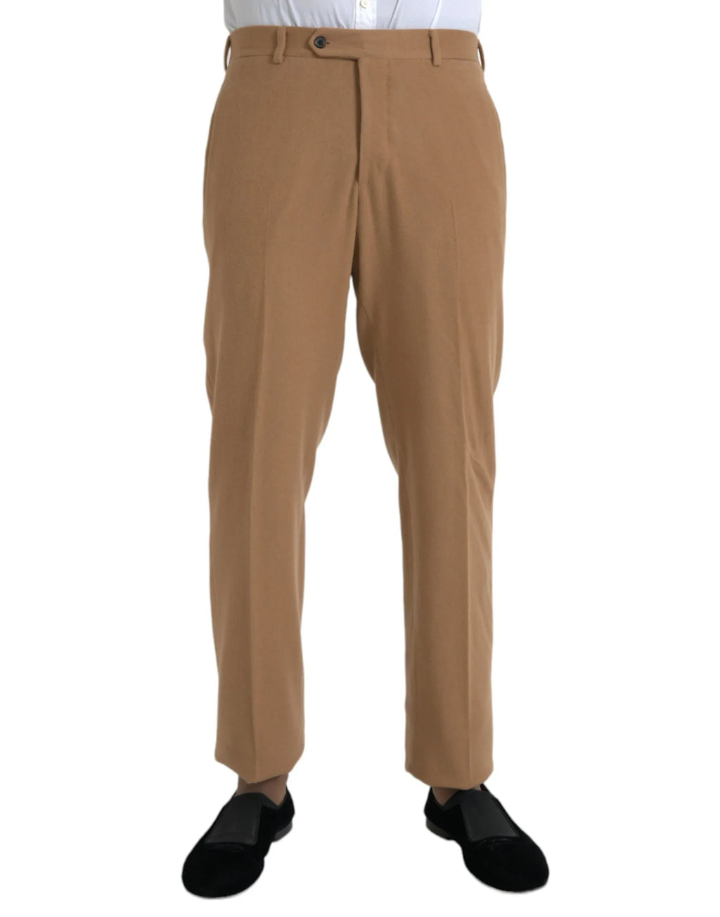 Prada Beige Cashmere Men Straight Fit Dress Pants - Zeiniez