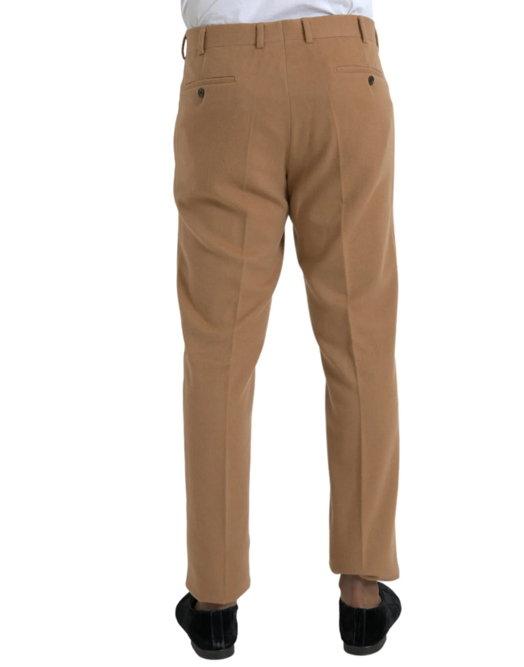 Prada Beige Cashmere Men Straight Fit Dress Pants - Zeiniez