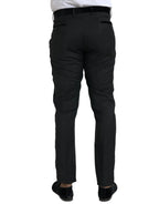 Dolce & Gabbana Black Silk Men Skinny Dress Pants - Zeiniez