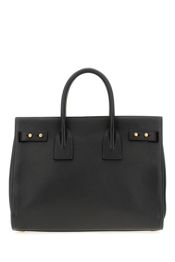 Saint Laurent Black Calf Leather Sac De Jour Handbag - Zeiniez