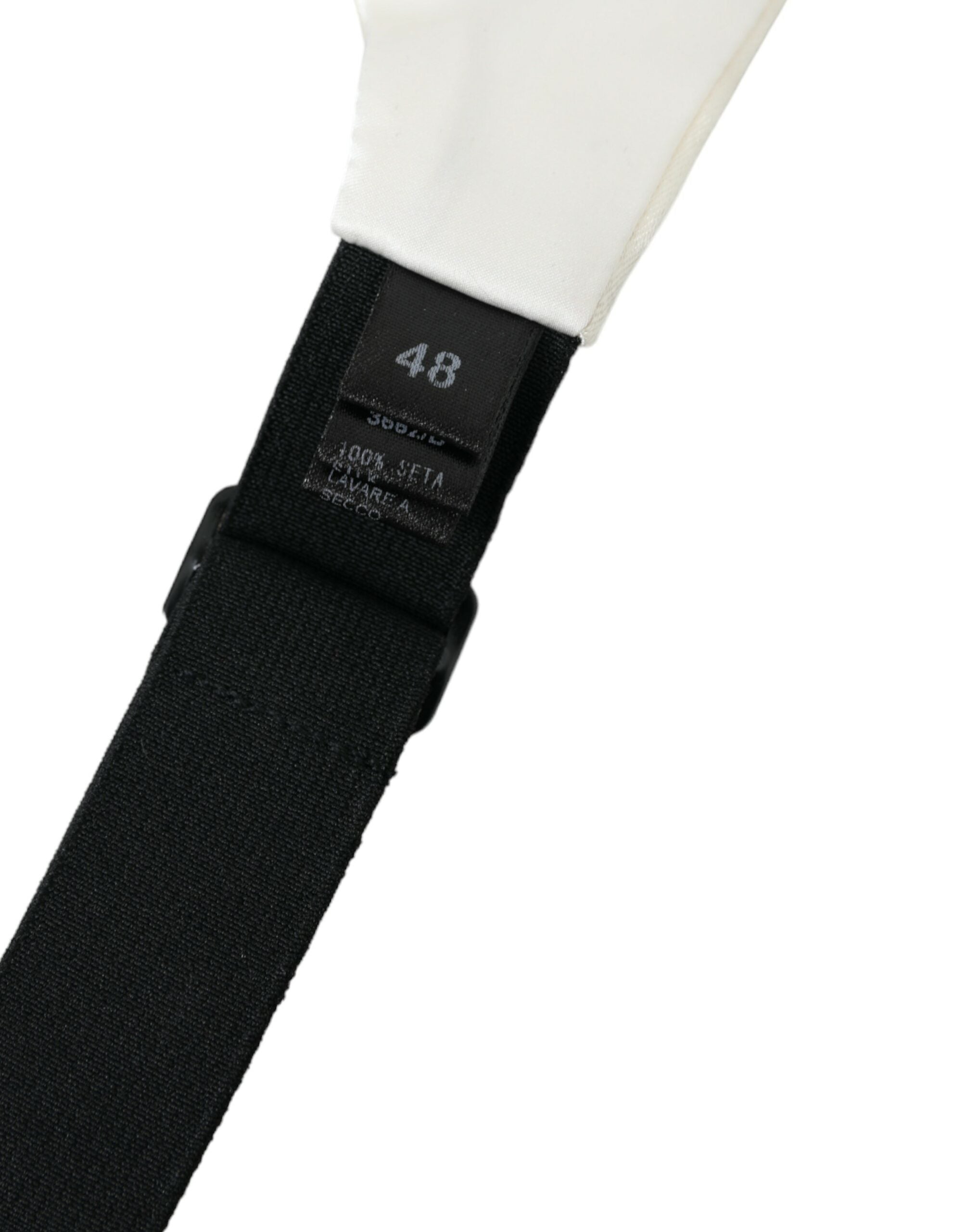 Dolce & Gabbana White Men Wide Waist Silk Belt Cummerbund - Zeiniez