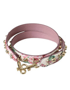 Dolce & Gabbana Pink Floral Handbag Accessory Shoulder Strap - Zeiniez