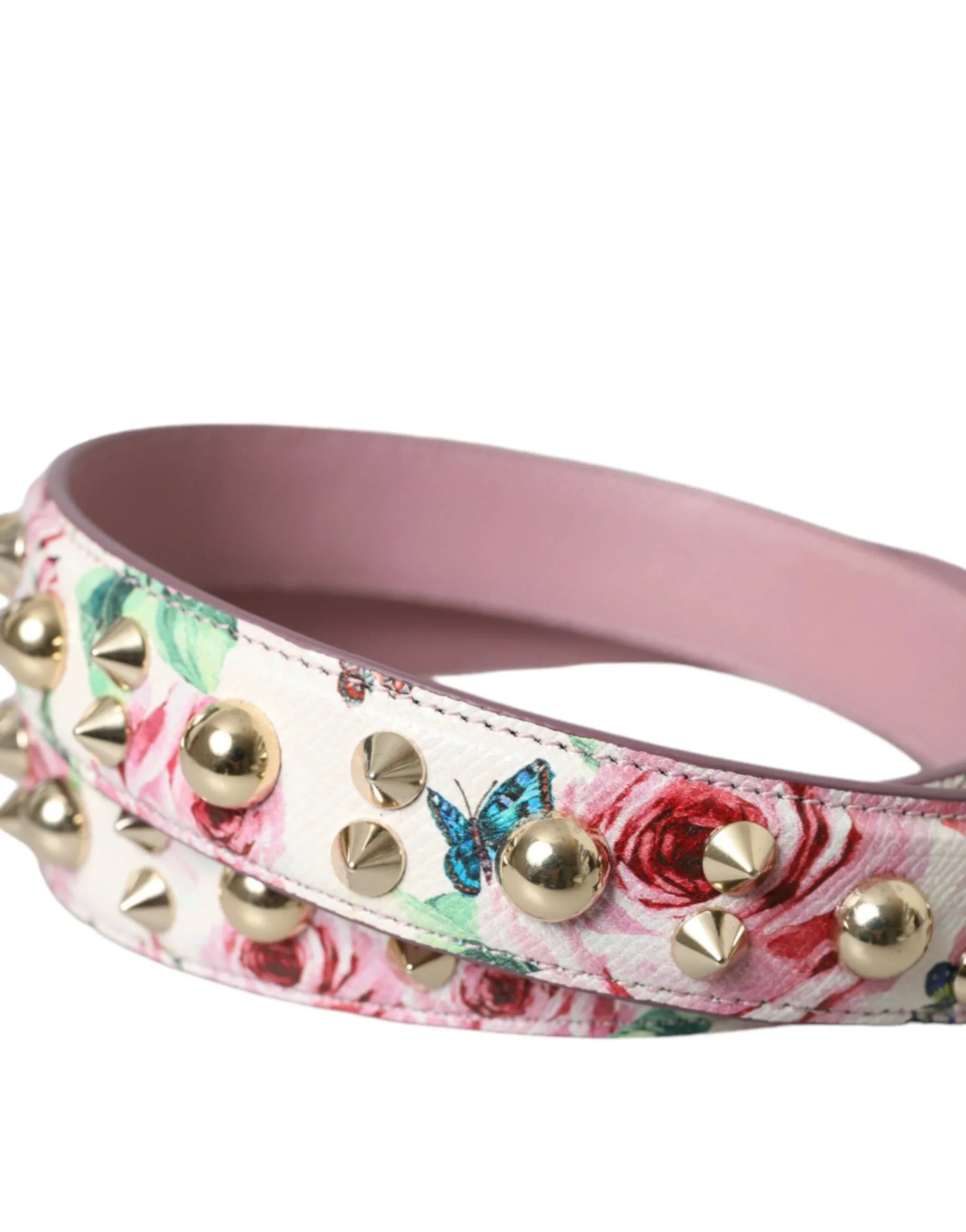 Dolce & Gabbana Pink Floral Handbag Accessory Shoulder Strap - Zeiniez