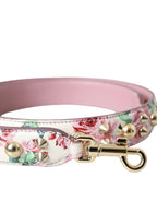 Dolce & Gabbana Pink Floral Handbag Accessory Shoulder Strap - Zeiniez