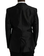 Dolce & Gabbana Black MARTINI Single Breasted Coat Blazer - Zeiniez