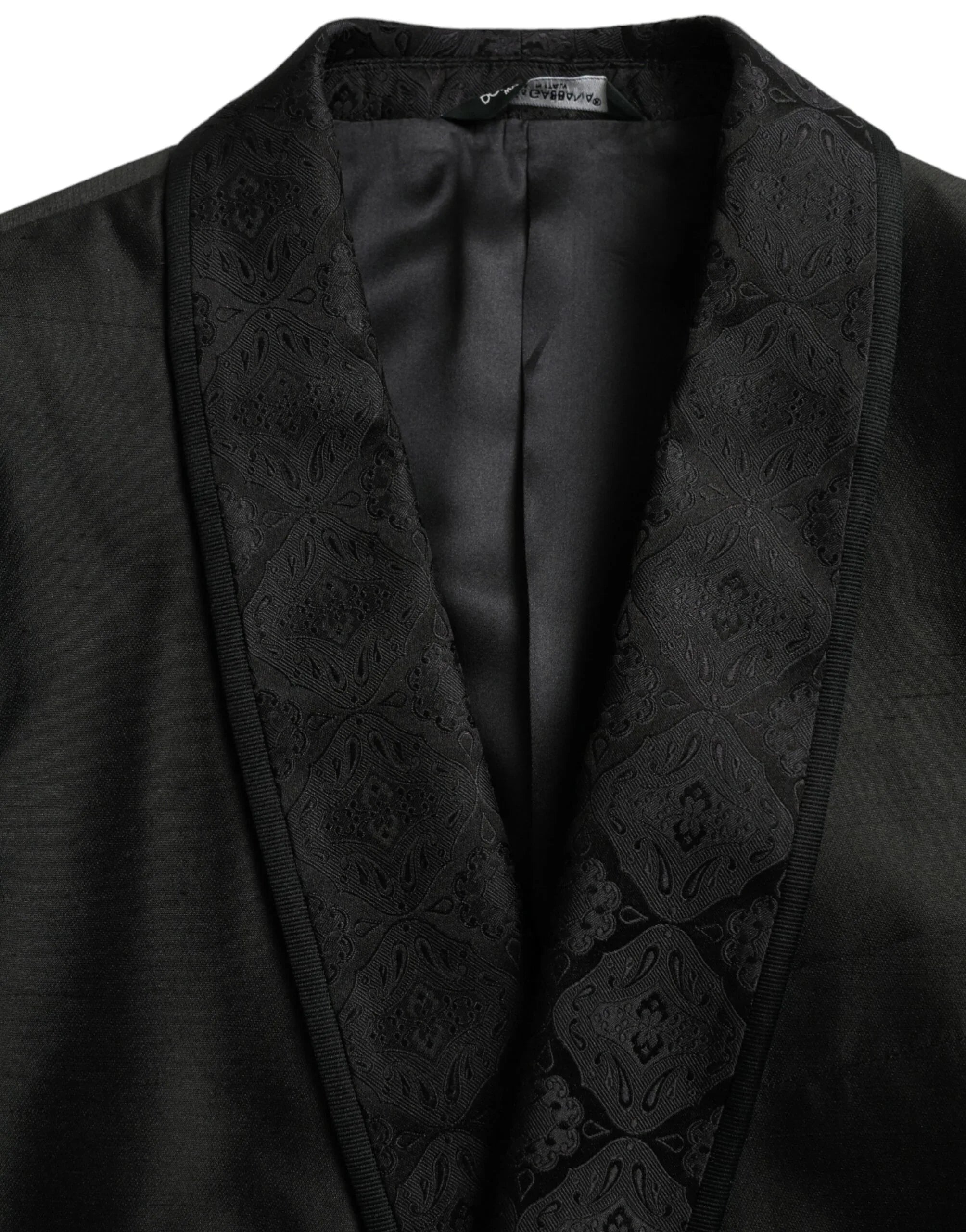 Dolce & Gabbana Black MARTINI Single Breasted Coat Blazer - Zeiniez