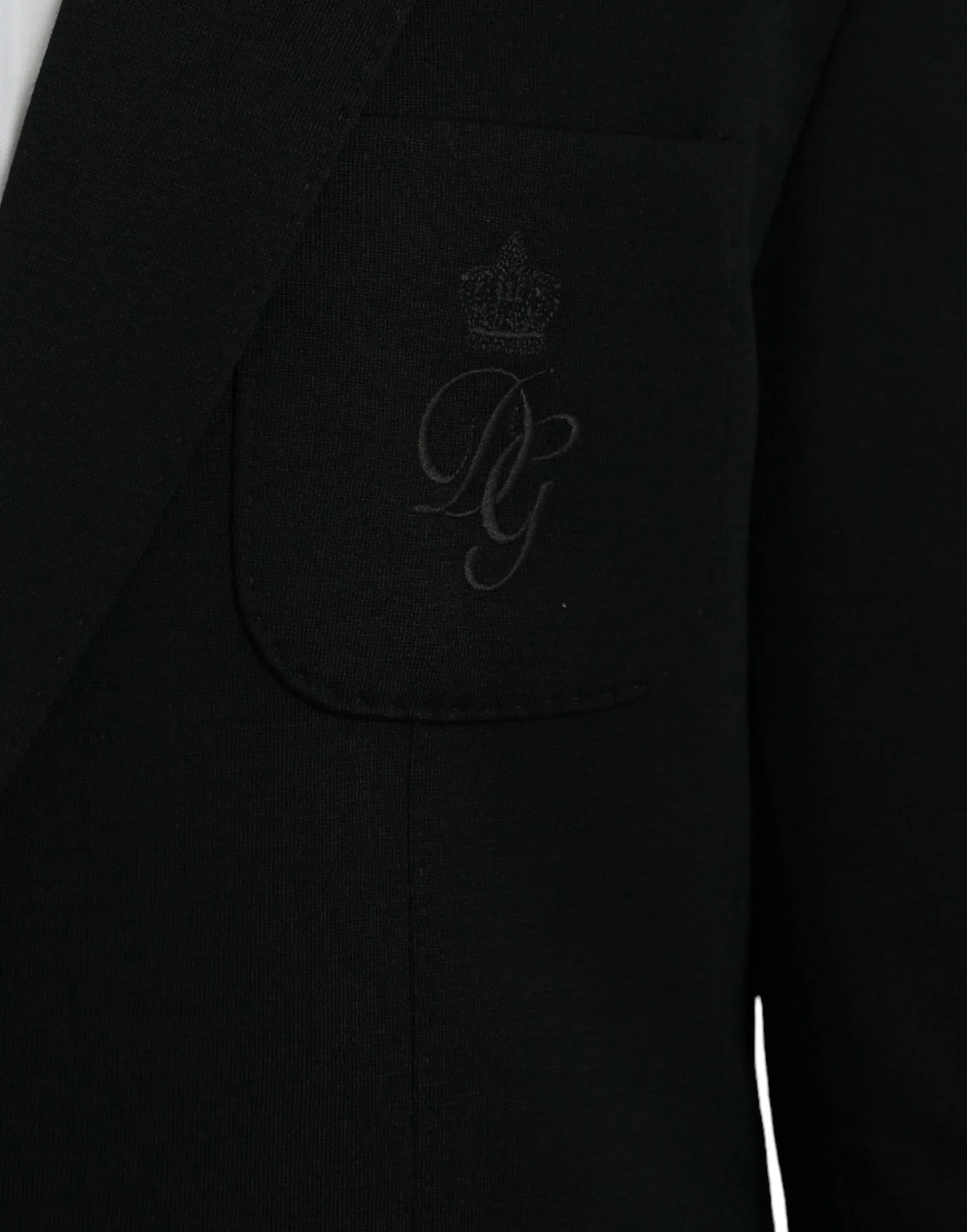 Dolce & Gabbana Black Wool Notch Single Breasted Coat Blazer - Zeiniez