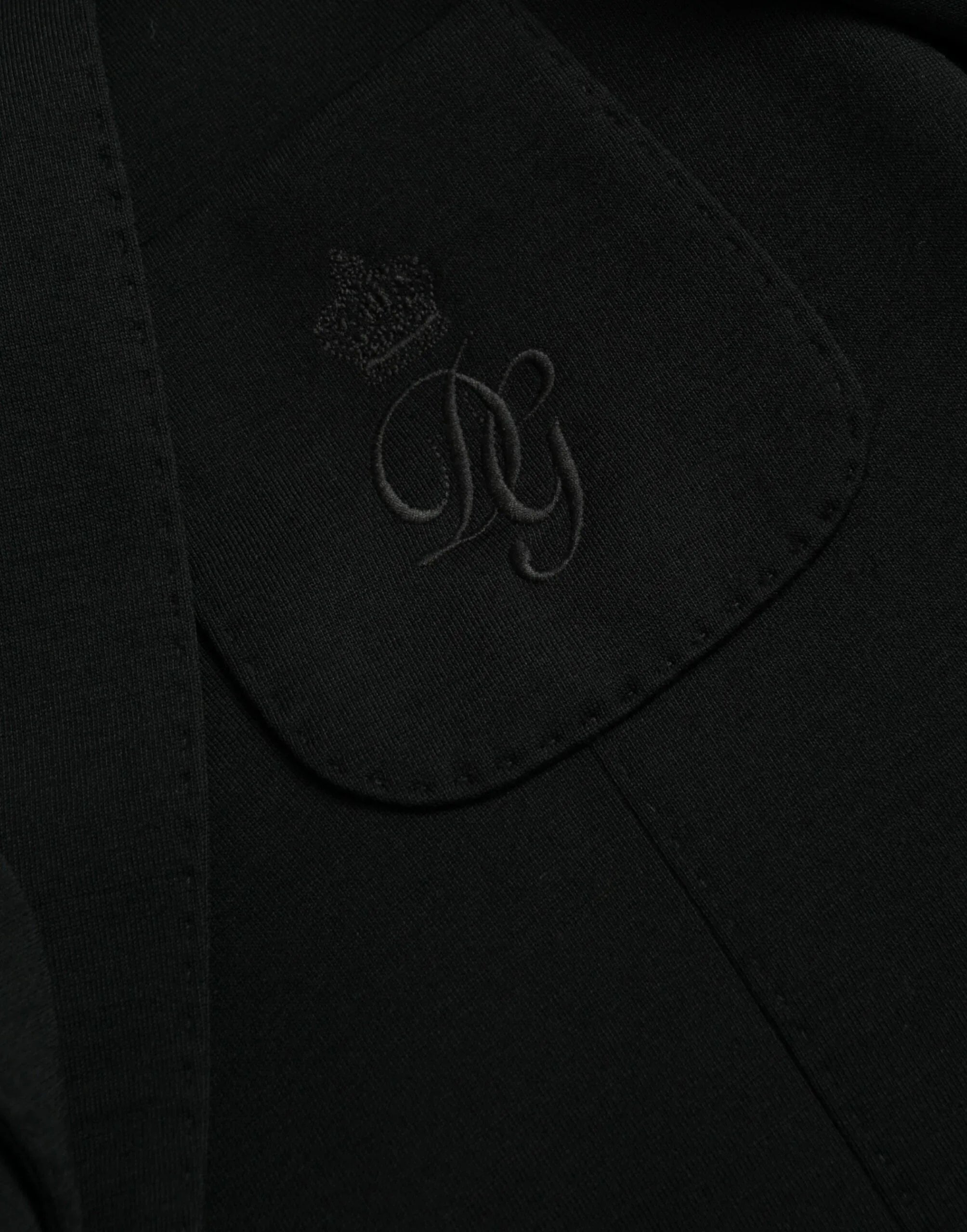 Dolce & Gabbana Black Wool Notch Single Breasted Coat Blazer - Zeiniez