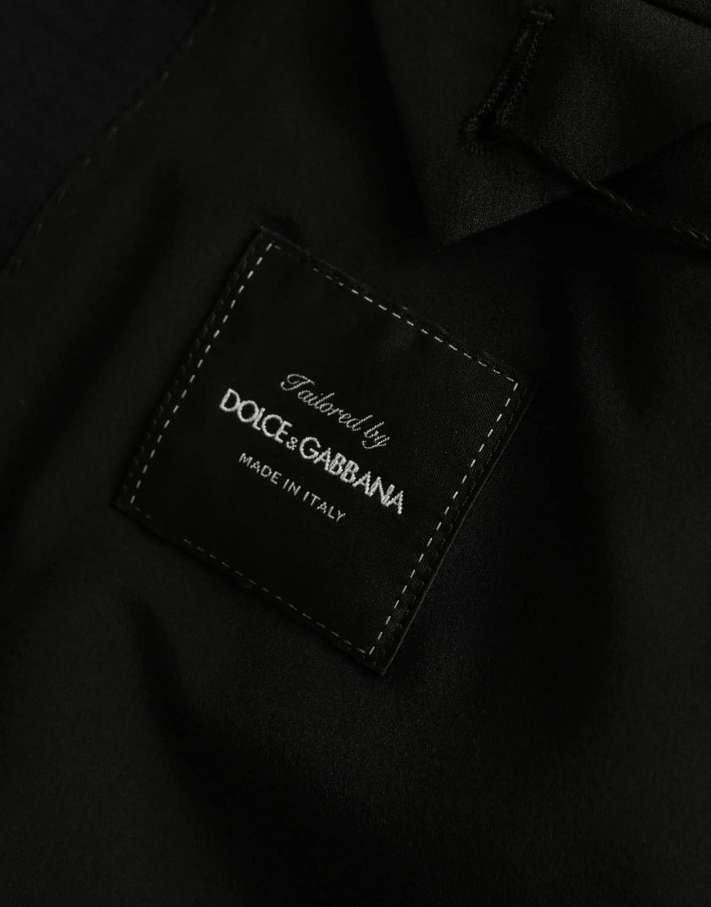 Dolce & Gabbana Black Wool Notch Single Breasted Coat Blazer - Zeiniez