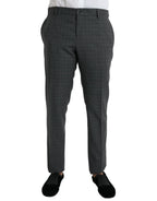Dolce & Gabbana Gray Plaid Wool MARTINI Formal 2 Piece Suit - Zeiniez