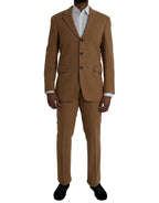 Prada Brown Cashmere 2 Piece Single Breasted Suit - Zeiniez