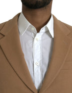 Prada Brown Cashmere 2 Piece Single Breasted Suit - Zeiniez