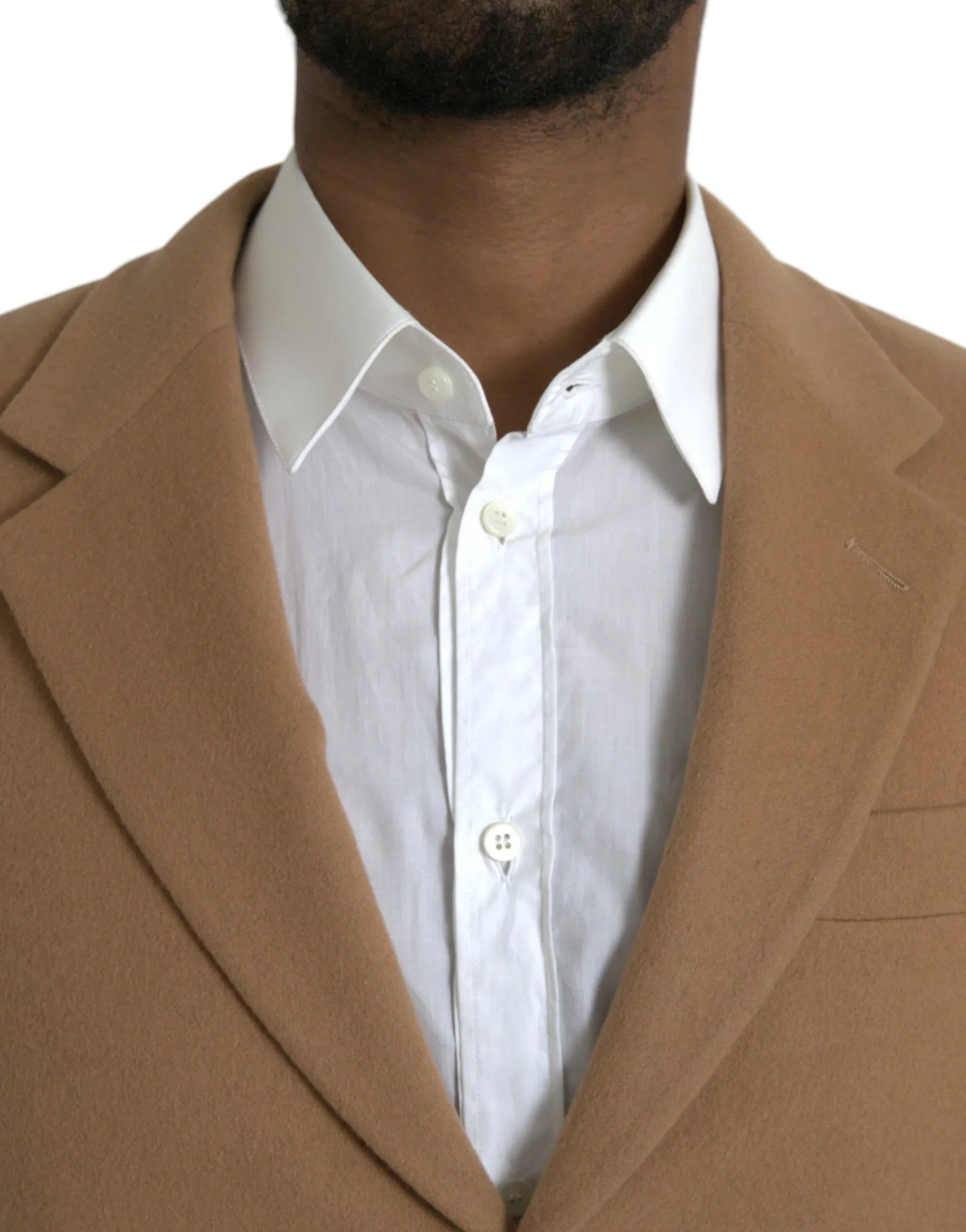 Prada Brown Cashmere 2 Piece Single Breasted Suit - Zeiniez