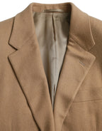 Prada Brown Cashmere 2 Piece Single Breasted Suit - Zeiniez