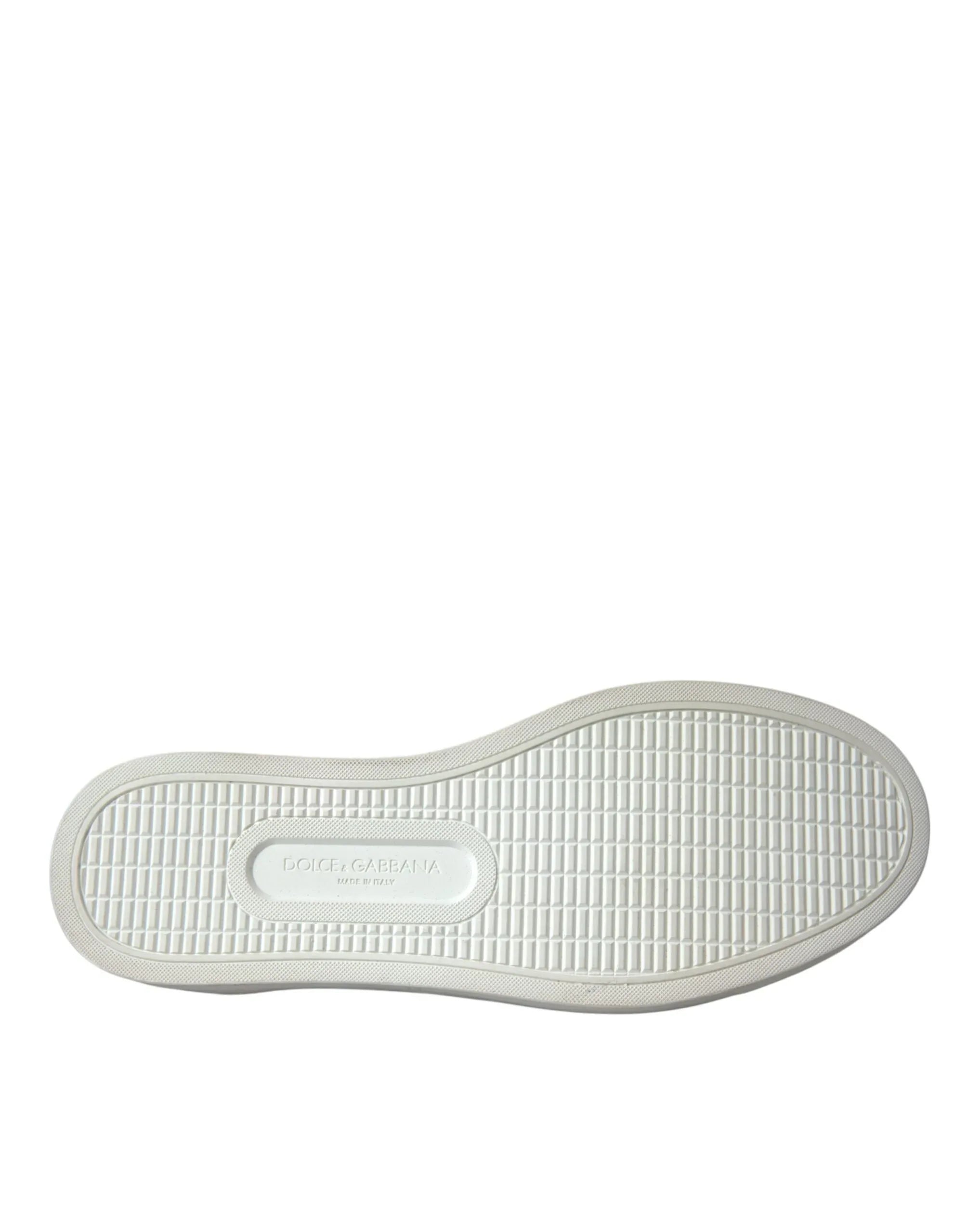 Dolce & Gabbana Blue Calfskin Hair Leopard Sneakers Shoes - Zeiniez