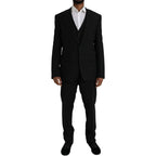 Dolce & Gabbana Black Polyester STAFF Formal 3 Piece Suit - Zeiniez
