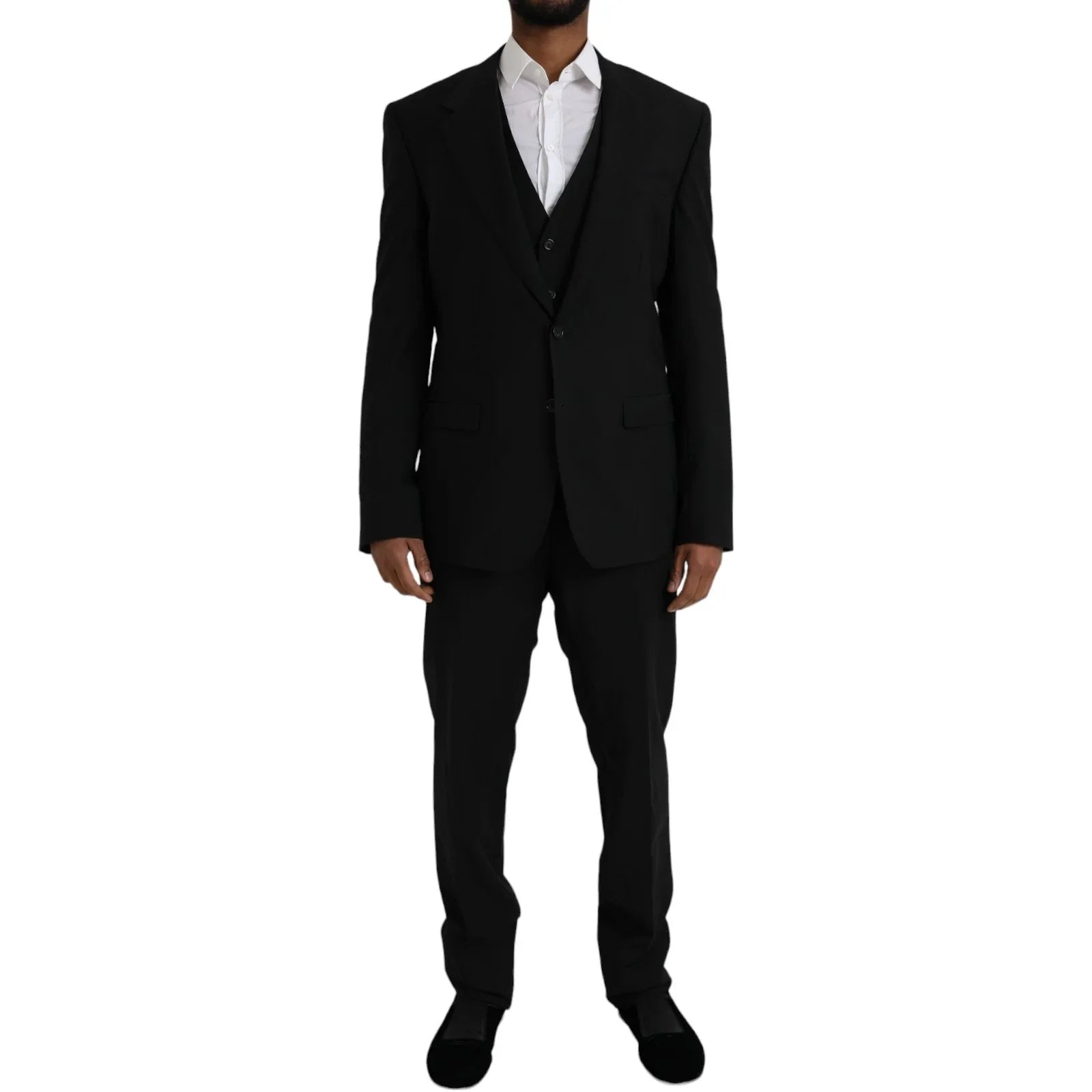 Dolce & Gabbana Black Polyester STAFF Formal 3 Piece Suit - Zeiniez