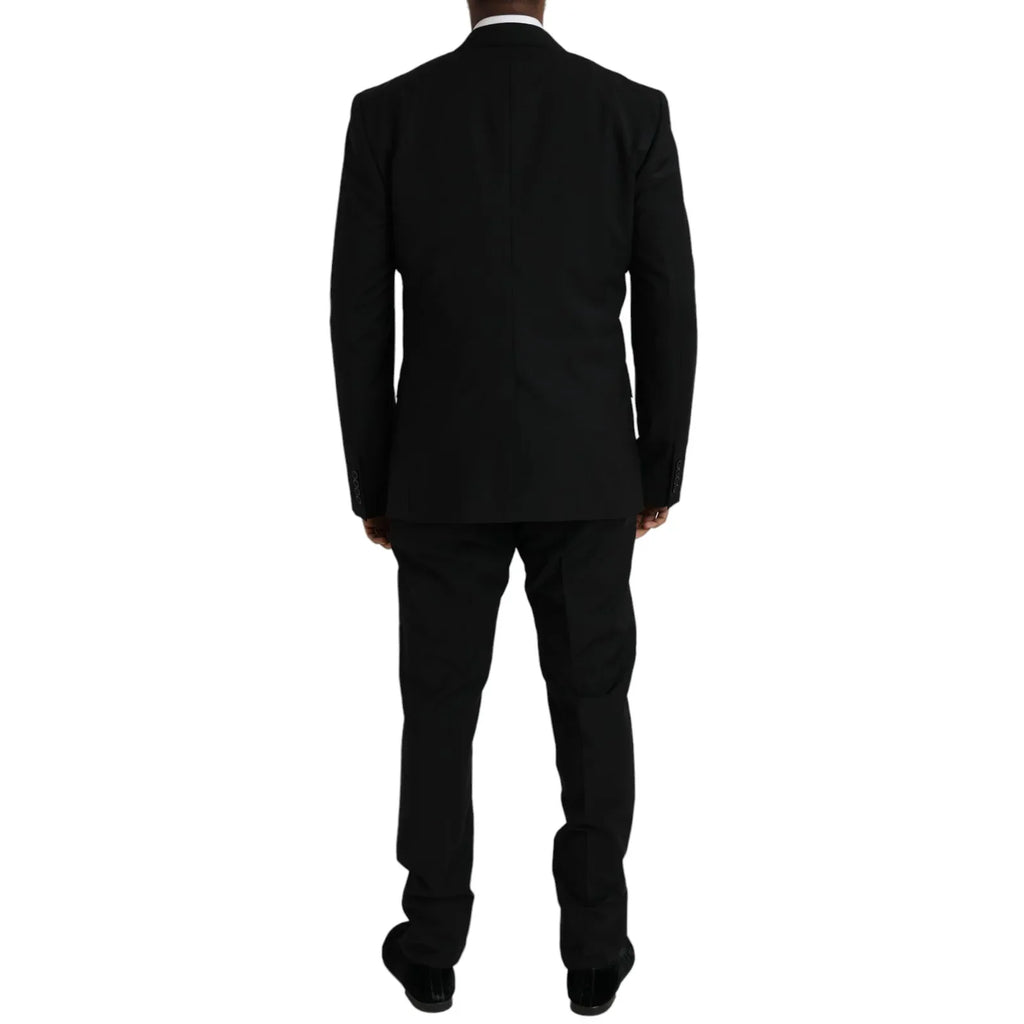 Dolce & Gabbana Black Polyester STAFF Formal 3 Piece Suit - Zeiniez