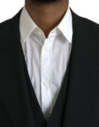 Dolce & Gabbana Black Polyester STAFF Formal 3 Piece Suit - Zeiniez