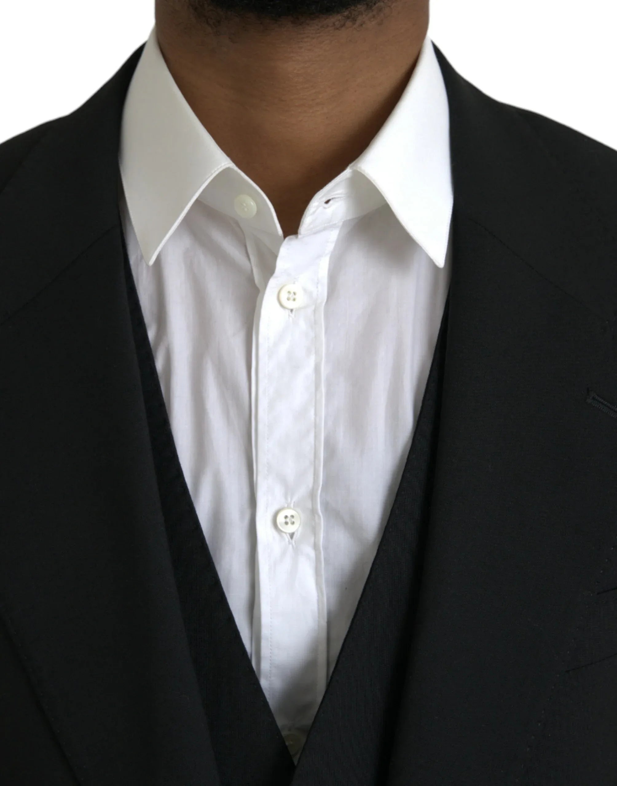 Dolce & Gabbana Black Polyester STAFF Formal 3 Piece Suit - Zeiniez