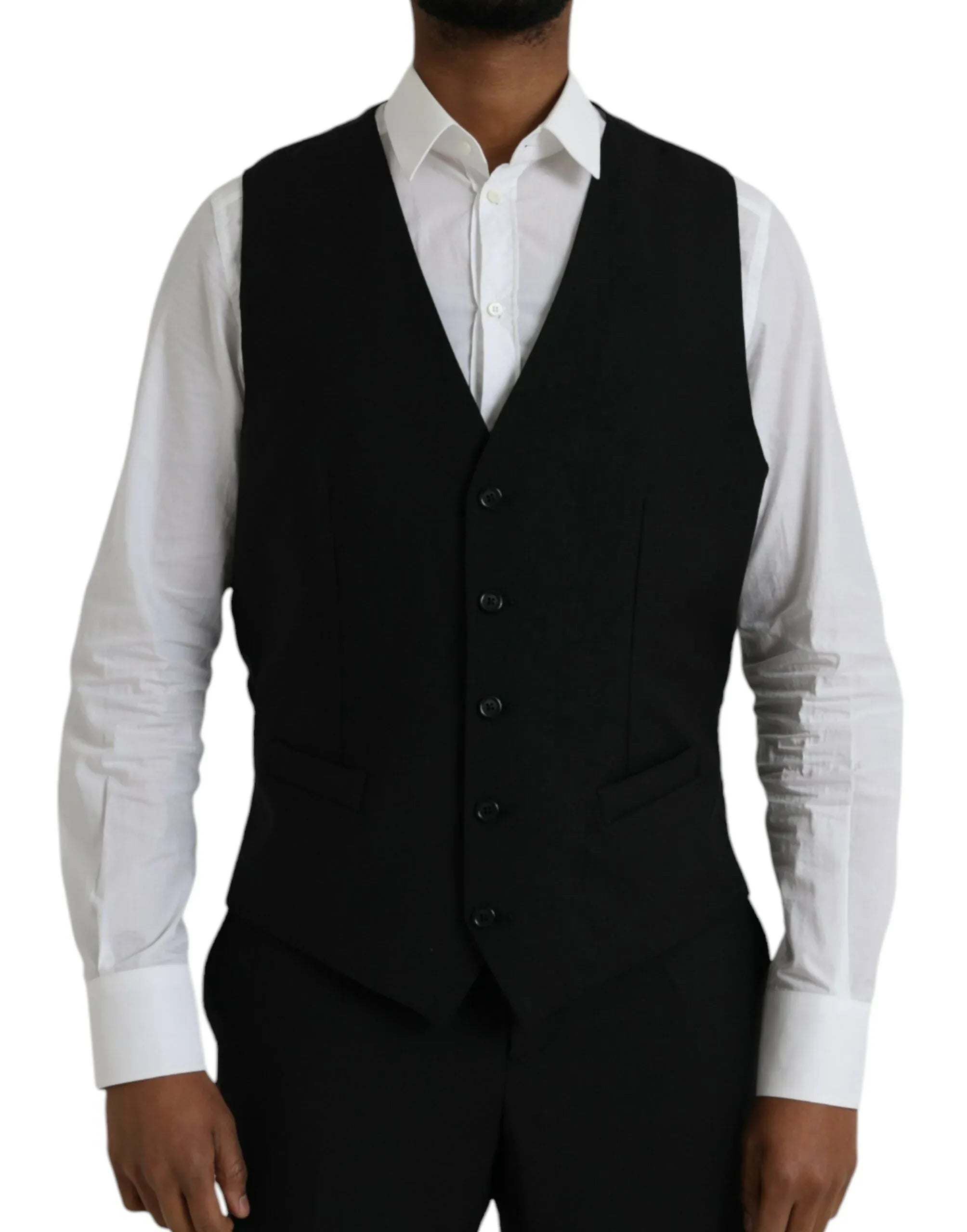 Dolce & Gabbana Black Polyester STAFF Formal 3 Piece Suit - Zeiniez