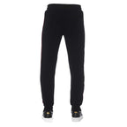 Trussardi Black Cotton Men Sports Pants - Zeiniez