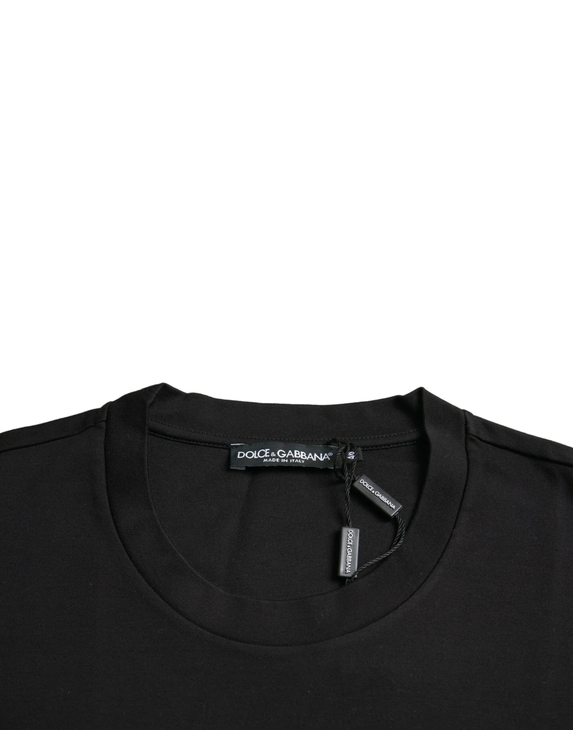 Dolce & Gabbana Black With Love Always Crew Neck Top T-shirt - Zeiniez