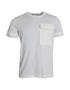 Dolce & Gabbana White Cotton Pocket Short Sleeves T-shirt - Zeiniez